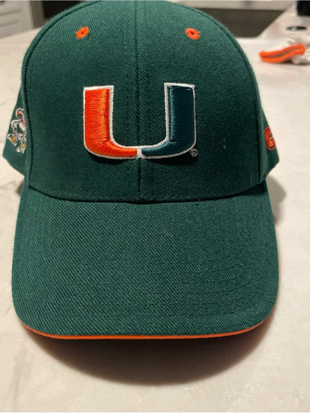 Youth Green & Orange Baseball Cap | Miami Hurricanes